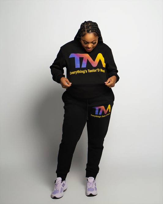 TM Luxury Black Sweatsuits